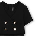 Vestido ceremonial bimaterial KARL LAGERFELD KIDS 
                    NI&Ntilde;A
