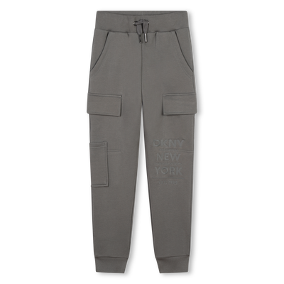 Pantalón de chándal de algodón DKNY NIÑO
