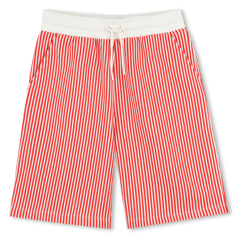 Bermudas de algod&oacute;n y rayas KENZO KIDS 
                        NI&Ntilde;O