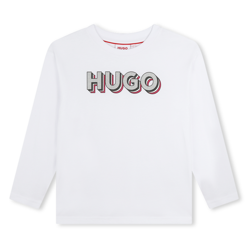 Camiseta con logo estampado HUGO 
                        NI&Ntilde;A