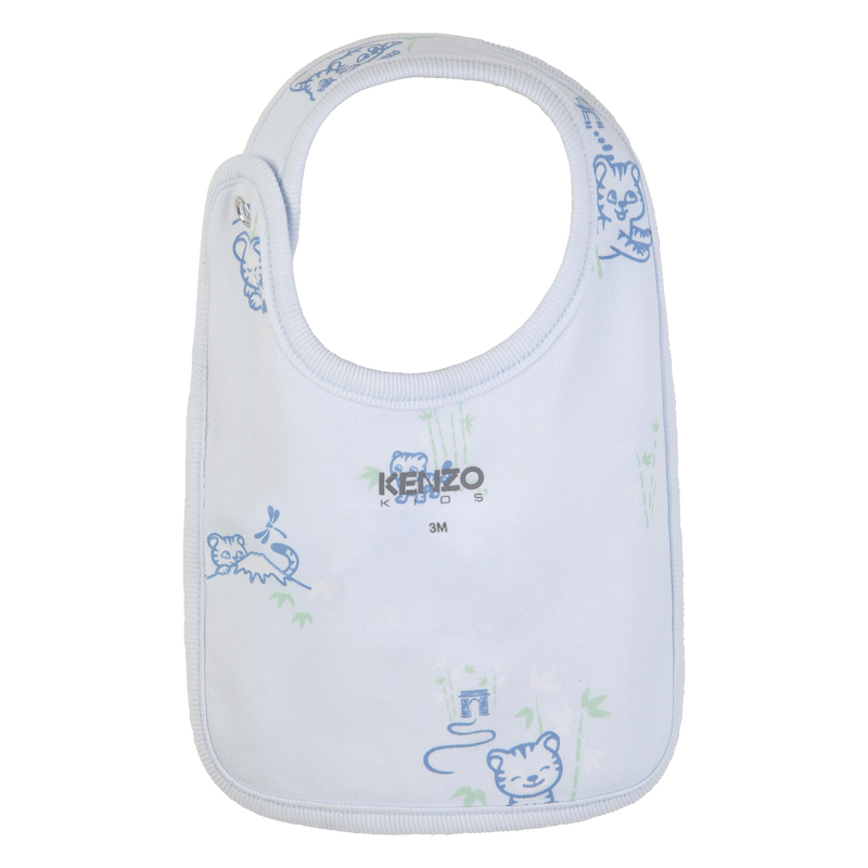 CONJUNTO DE PIJAMA, GORRO Y BABERO KENZO KIDS 
                        NI&Ntilde;O