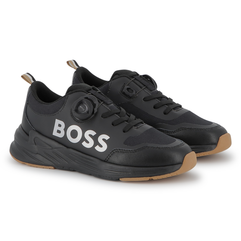 Zapatillas con cordones el&aacute;sticos BOSS 
                        NI&Ntilde;O