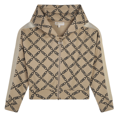 Sudadera capucha y cremallera MICHAEL KORS NI&Ntilde;A