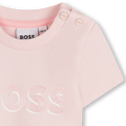 Camiseta estampado brillante BOSS 
                    NI&Ntilde;A