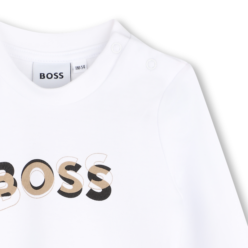 Conjunto de pantal&oacute;n, c&aacute;rdigan y camiseta BOSS 
                        NI&Ntilde;O