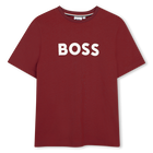 Camiseta de mangas cortas, ROJO OSCURO, hi-res