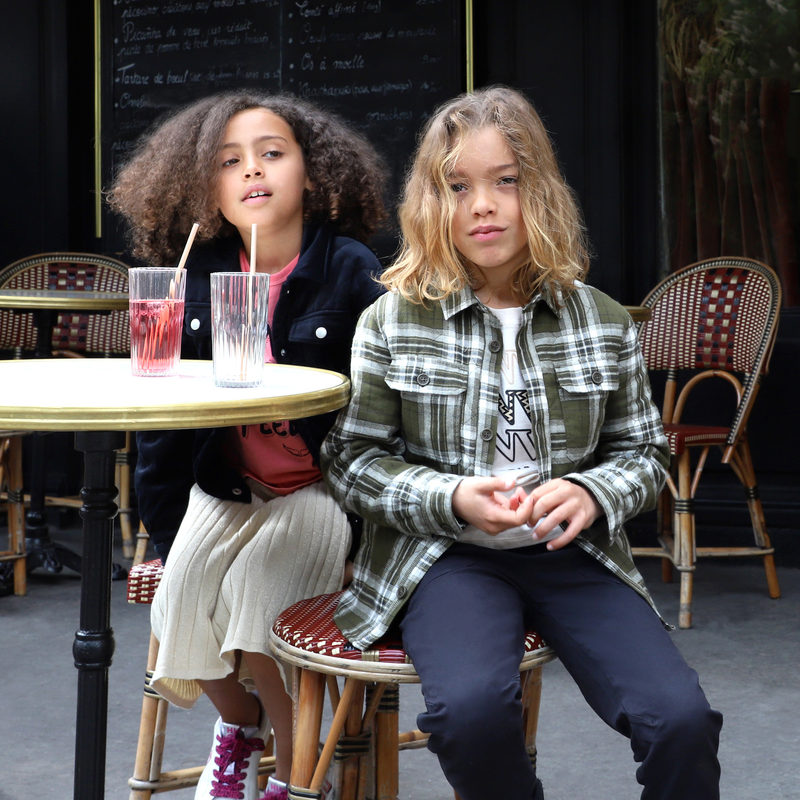 Camisa acolchada de algod&oacute;n ZADIG & VOLTAIRE 
                        NI&Ntilde;O