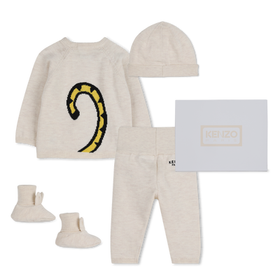 CONJUNTO DE SU&Eacute;TER, PANTAL&Oacute;N Y GORRO KENZO KIDS UNISEXO