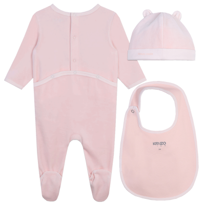 Pijama con gorro y babero KENZO KIDS UNISEXO