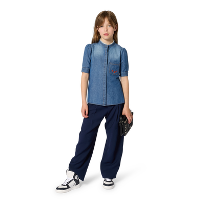 CAMISA CON CUELLO DE OFICIAL ZADIG & VOLTAIRE NI&Ntilde;A