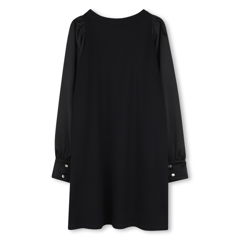 Vestido con mangas de raso GIVENCHY 
                        NI&Ntilde;A
