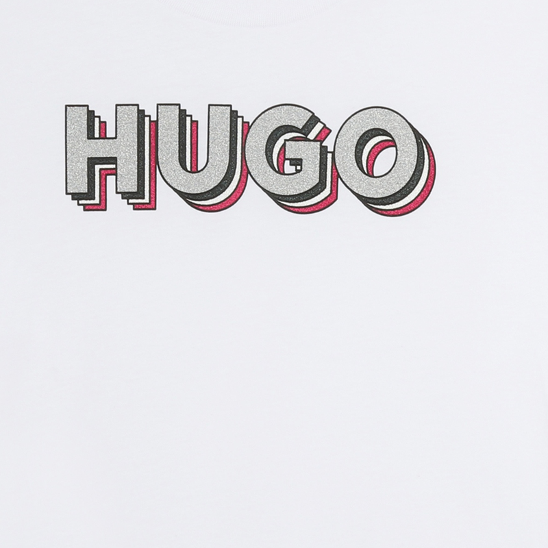 Camiseta con logo estampado HUGO 
                        NI&Ntilde;A
