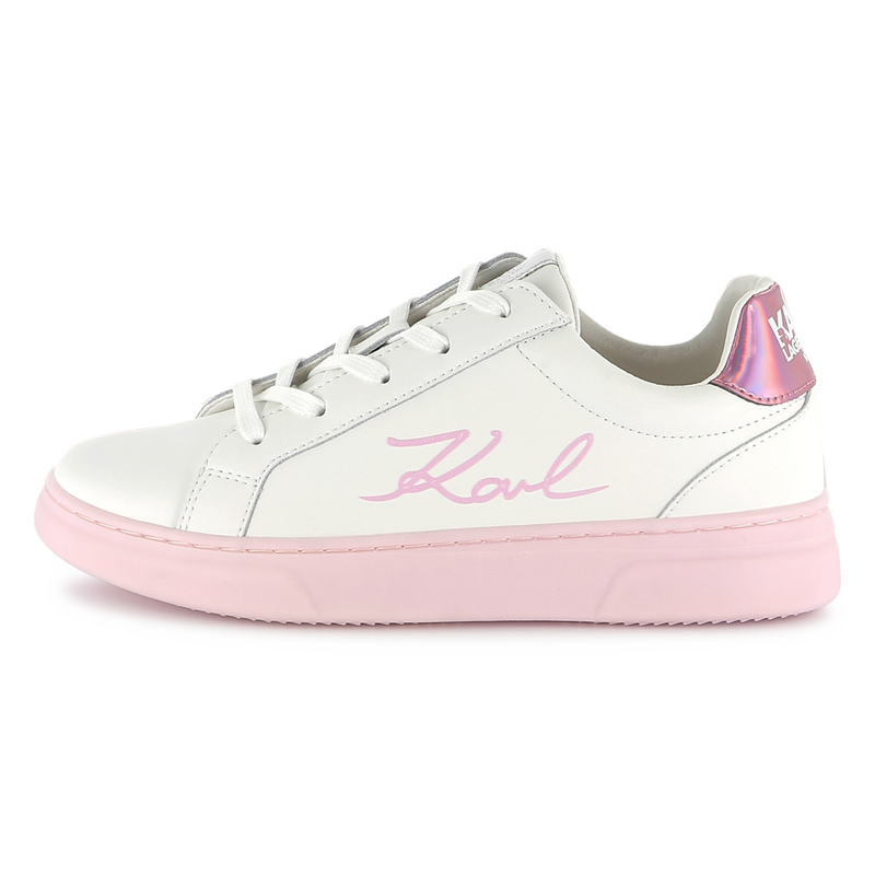 Zapatillas de cuero KARL LAGERFELD KIDS 
                        NI&Ntilde;A