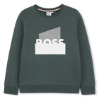 Sudadera fleece BOSS 
                    NI&Ntilde;O