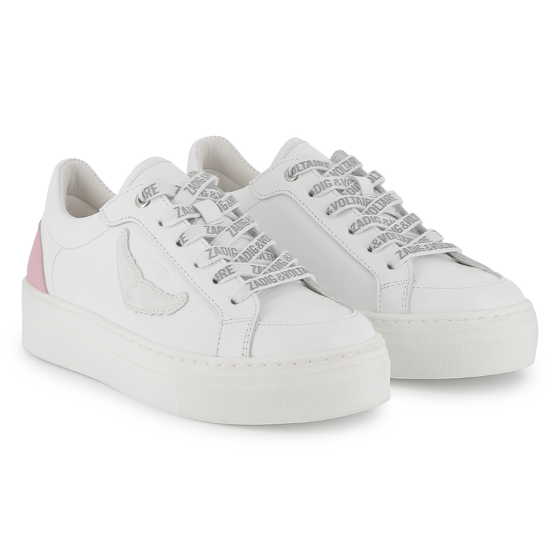 Zapatillas de piel