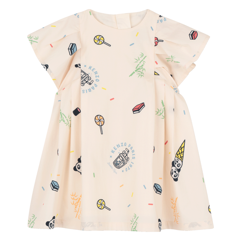 VESTIDO POPLIN KENZO KIDS 
                        NI&Ntilde;A