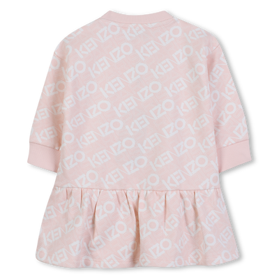 Vestido de forro polar estampado KENZO KIDS NI&Ntilde;A