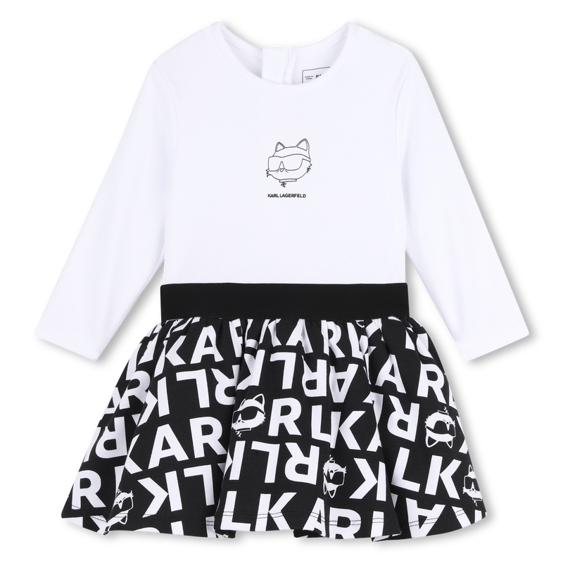 Vestido de manga larga KARL LAGERFELD KIDS 
                        NI&Ntilde;A