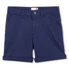 Bermudas de sarga el&aacute;stica, AZUL MEDIEVAL, hi-res