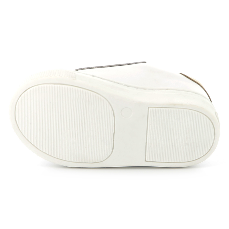 Zapatillas de cuero con velcro KARL LAGERFELD KIDS 
                        NI&Ntilde;A