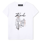 Camiseta de mangas cortas KARL LAGERFELD KIDS 
                    NI&Ntilde;A
