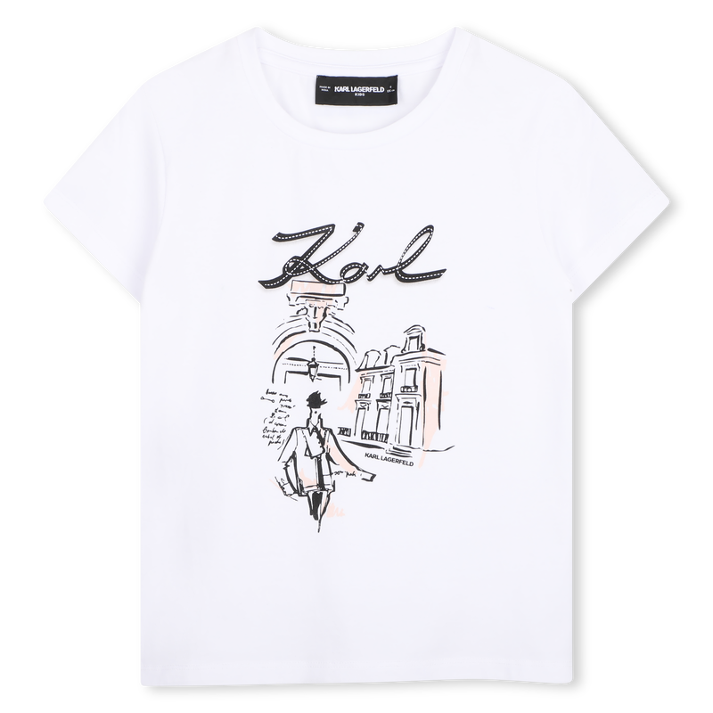 Camiseta de mangas cortas KARL LAGERFELD KIDS 
                        NI&Ntilde;A