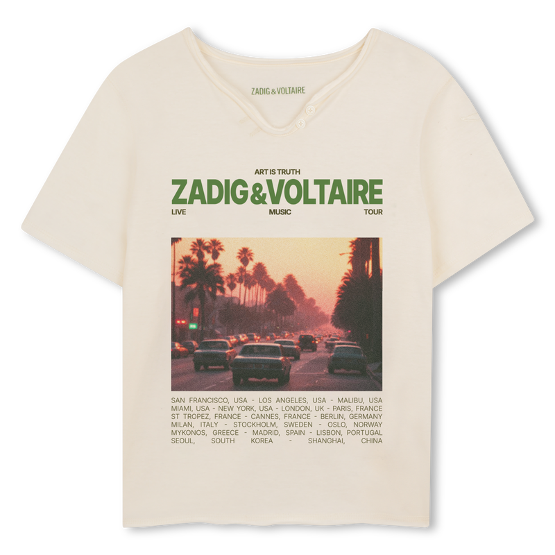 CAMISETA DE MANGA CORTA ZADIG & VOLTAIRE 
                        NI&Ntilde;O