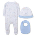 Conjunto de pijama, babero y gorro KENZO KIDS 
                    NI&Ntilde;O