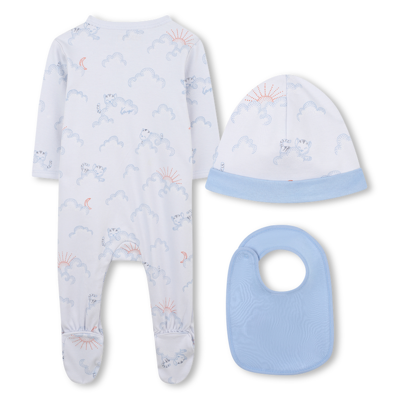 Conjunto de pijama, babero y gorro KENZO KIDS 
                        NI&Ntilde;O