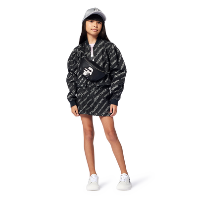 Gorra ajustable con insignia KARL LAGERFELD KIDS NI&Ntilde;A