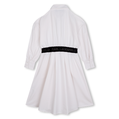 Vestido camisero de cremallera KARL LAGERFELD KIDS NI&Ntilde;A