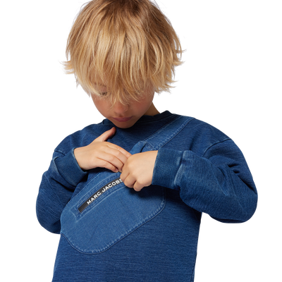 Sudadera de mulet&oacute;n estampada MARC JACOBS NI&Ntilde;O