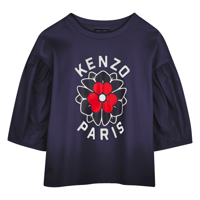 Camiseta bimateria estampada KENZO KIDS 
                        NI&Ntilde;A