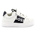 Deportivas de piel y cordones BOSS 
                    NI&Ntilde;O