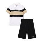 Conjunto polo + bermudas BOSS 
                    NI&Ntilde;O