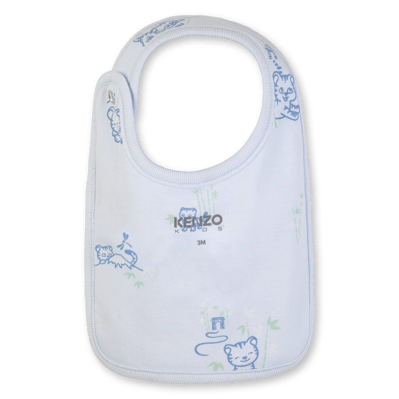 CONJUNTO DE PIJAMA, GORRO Y BABERO KENZO KIDS 
                        NI&Ntilde;O