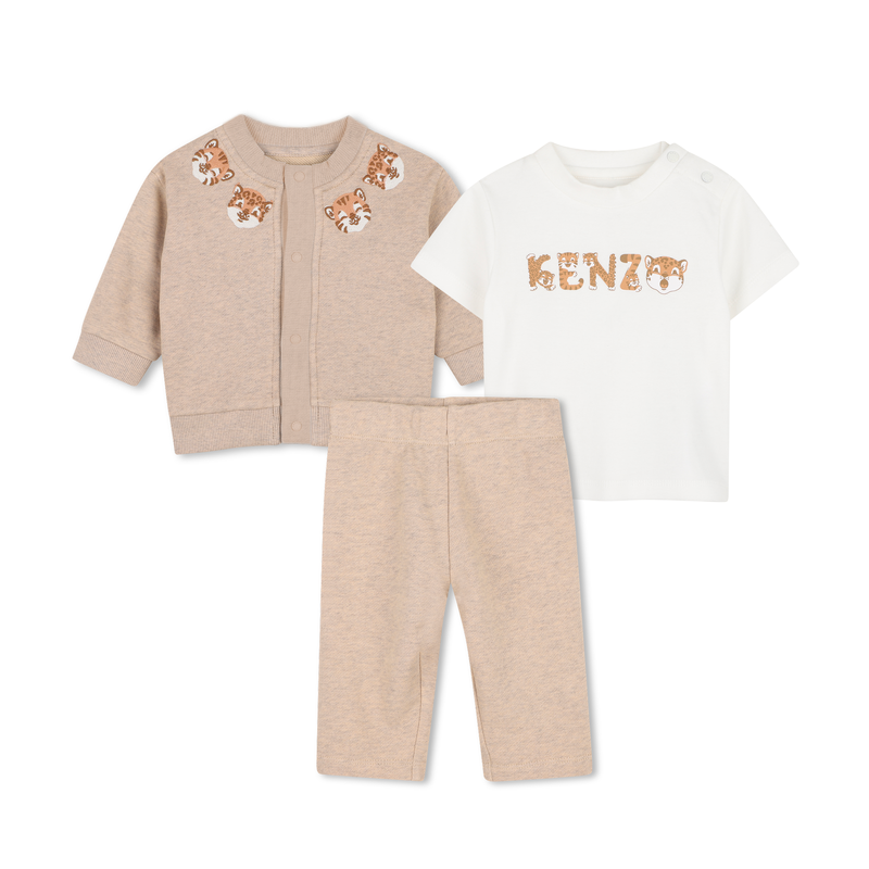 Conjunto de pantal&oacute;n, c&aacute;rdigan y camiseta KENZO KIDS 
                        NI&Ntilde;O