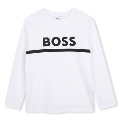 CAMISETA DE MANGA LARGA BOSS NI&Ntilde;O