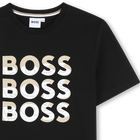 Camiseta manga corta y algod&oacute;n BOSS 
                    NI&Ntilde;O