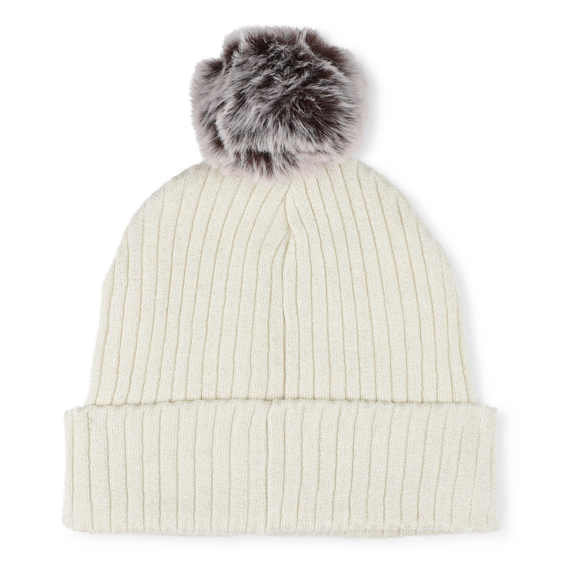 Gorro con pomp&oacute;n MICHAEL KORS 
                        NI&Ntilde;A