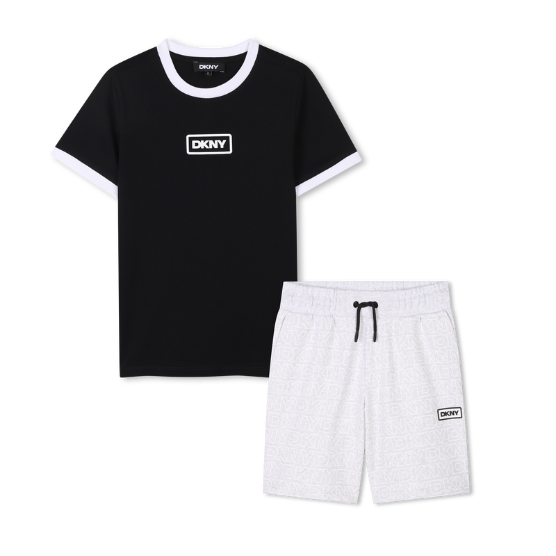 Conjunto camiseta y bermudas DKNY 
                        NI&Ntilde;O