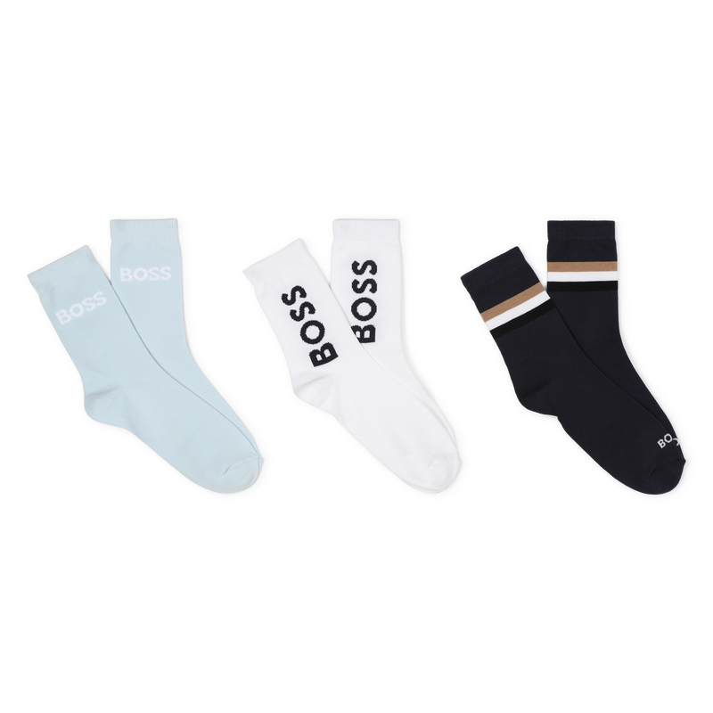 Pack de 3 pares de calcetines BOSS 
                        NI&Ntilde;O