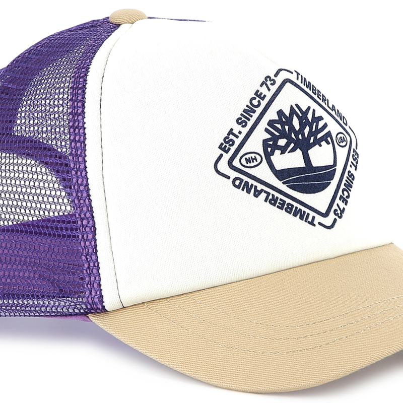 Gorra tricolor bimateria TIMBERLAND 
                        NI&Ntilde;O