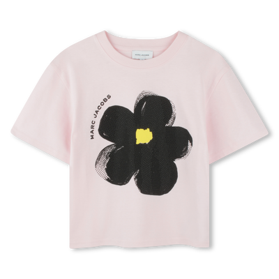 Camiseta manga corta y algod&oacute;n MARC JACOBS NI&Ntilde;A