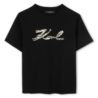 Camiseta con lentejuelas KARL LAGERFELD KIDS 
                    NI&Ntilde;A