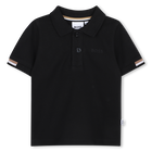 Polo de manga corta, NEGRO, hi-res