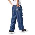 Pantalones anchos fluidos DKNY 
                    NI&Ntilde;A