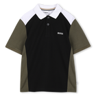 Polo de manga corta, NEGRO, hi-res