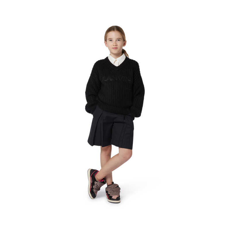 Jersey cuello en V de punto LANVIN 
                        NI&Ntilde;A