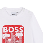 Camiseta de algod&oacute;n estampada BOSS 
                    NI&Ntilde;O